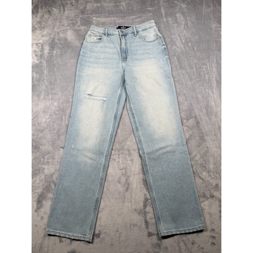 Hollister Ultra High Rise Vintage Straight Jeans Womens 5 Blue Denim 28x28.5